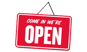 We are open